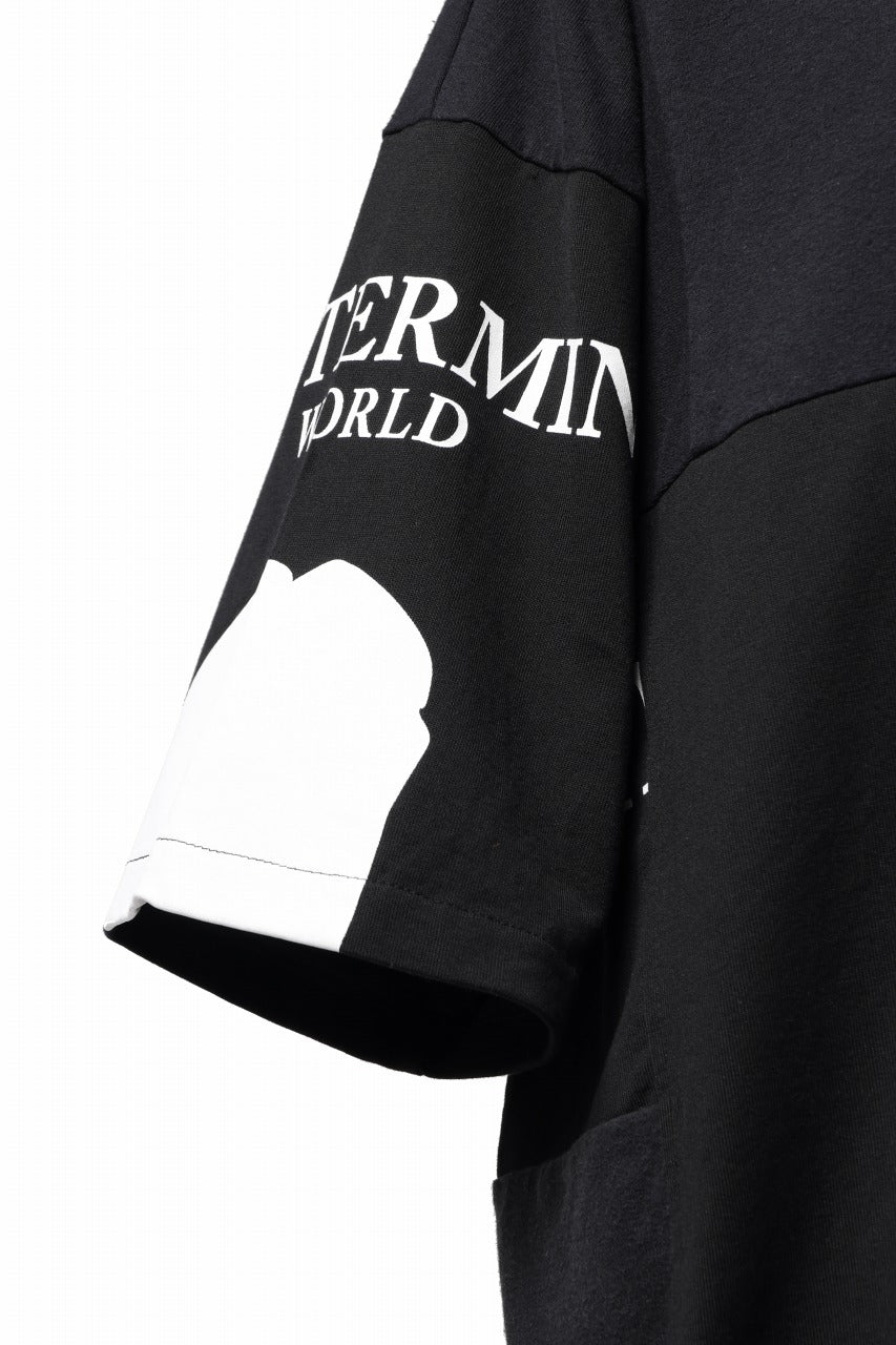 Load image into Gallery viewer, mastermind JAPAN x CHANGES exclusive SHORT SLEEVE TEE / REGULAR FIT (BLACK #NIRVANA-RED)