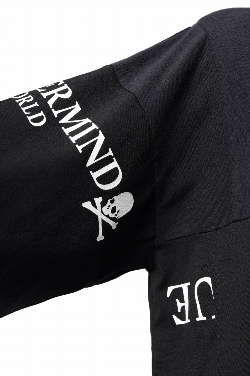 Load image into Gallery viewer, mastermind JAPAN x CHANGES exclusive SHORT SLEEVE TEE / REGULAR FIT (BLACK #NIRVANA-RED)