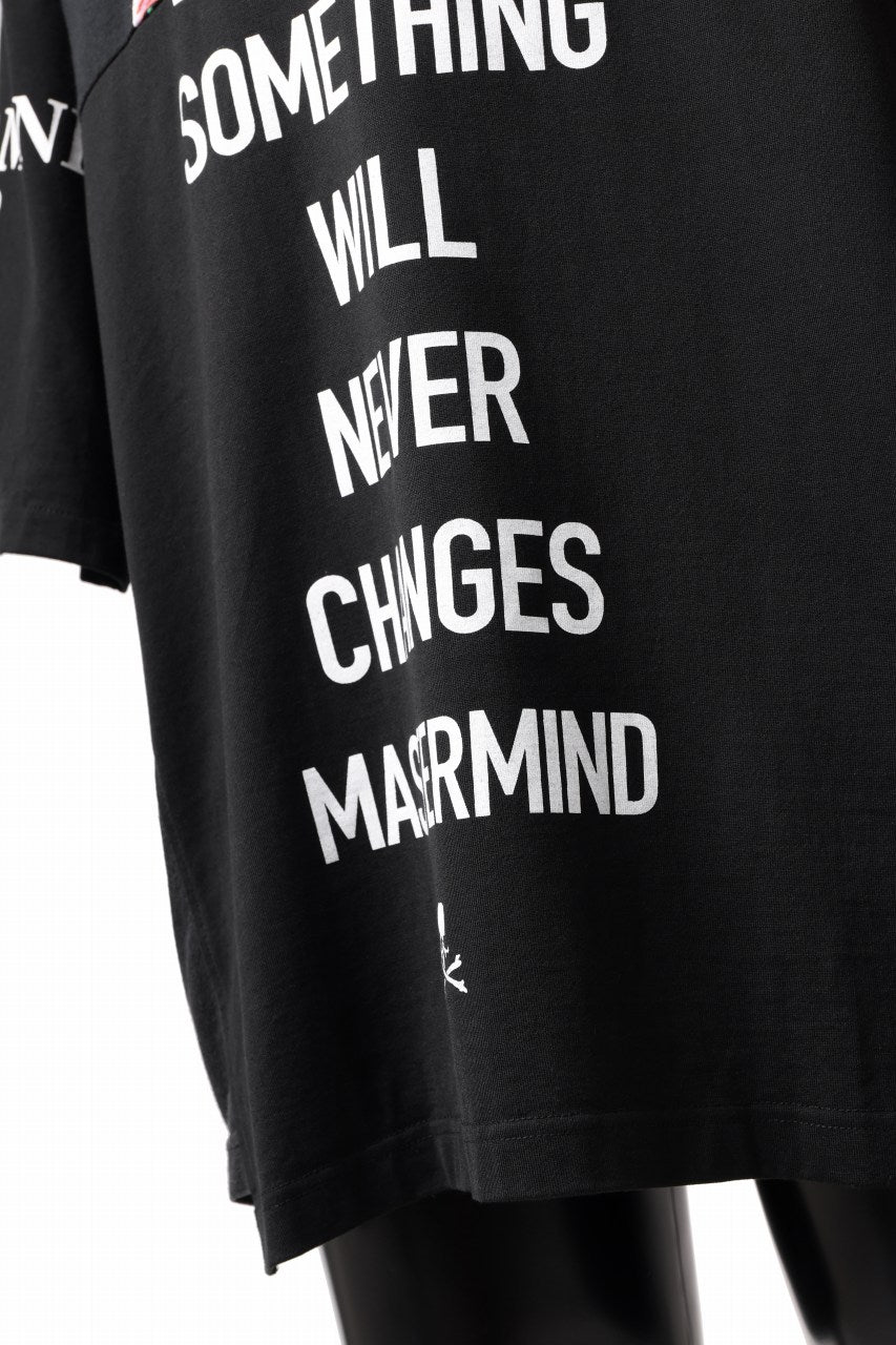 Load image into Gallery viewer, mastermind JAPAN x CHANGES exclusive SHORT SLEEVE TEE / REGULAR FIT (BLACK #NIRVANA-RED)