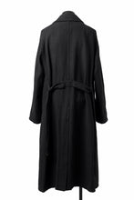 Load image into Gallery viewer, ISAMU KATAYAMA BACKLASH OVER COAT / GARMENT NATURAL DYED WOVEN + ELECTRIC HEATING LINER (SUMI)