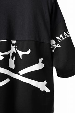 Load image into Gallery viewer, mastermind JAPAN x CHANGES exclusive SHORT SLEEVE TEE / REGULAR FIT (BLACK #NIRVANA-RED)