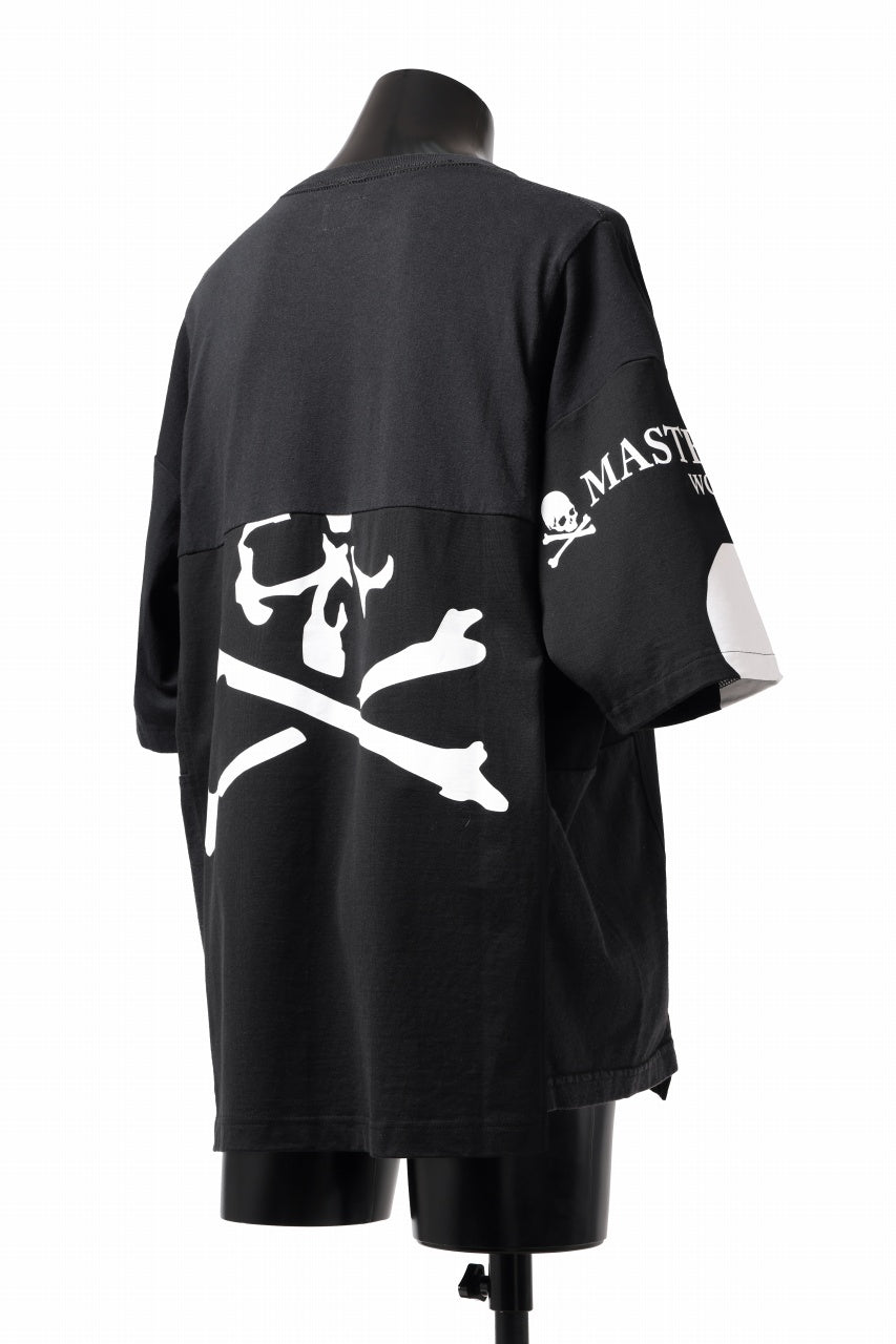 Load image into Gallery viewer, mastermind JAPAN x CHANGES exclusive SHORT SLEEVE TEE / REGULAR FIT (BLACK #NIRVANA-RED)