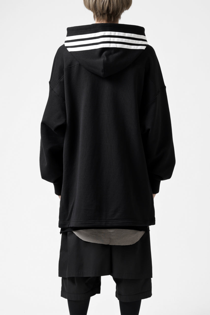 画像をギャラリービューアに読み込む, Y-3 Yohji Yamamoto FULL ZIP HOODIE PARKA / FRENCH TERRY (BLACK)