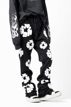 画像をギャラリービューアに読み込む, READYMADE x DENIM TEARS COTTON WREATH SWEAT FLARE PANTS (BLACK)
