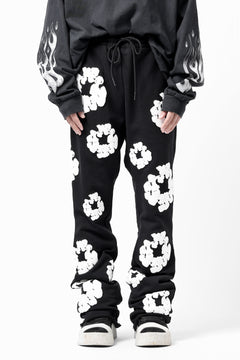 画像をギャラリービューアに読み込む, READYMADE x DENIM TEARS COTTON WREATH SWEAT FLARE PANTS (BLACK)