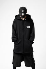 画像をギャラリービューアに読み込む, Y-3 Yohji Yamamoto FULL ZIP HOODIE PARKA / FRENCH TERRY (BLACK)