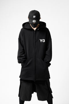 画像をギャラリービューアに読み込む, Y-3 Yohji Yamamoto FULL ZIP HOODIE PARKA / FRENCH TERRY (BLACK)