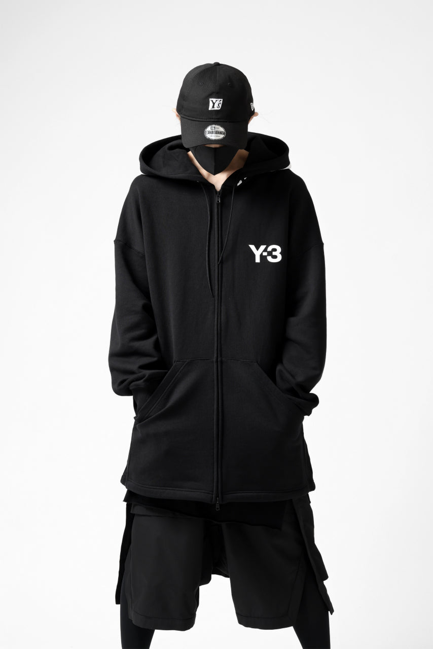 画像をギャラリービューアに読み込む, Y-3 Yohji Yamamoto FULL ZIP HOODIE PARKA / FRENCH TERRY (BLACK)