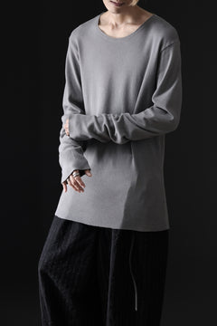 画像をギャラリービューアに読み込む, daub DYEING LONG SLEEVE CUTSEWN / C.JERSEY (GREY)