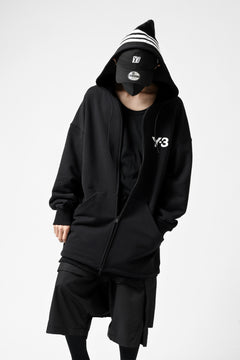 画像をギャラリービューアに読み込む, Y-3 Yohji Yamamoto FULL ZIP HOODIE PARKA / FRENCH TERRY (BLACK)