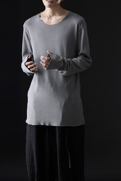 画像をギャラリービューアに読み込む, daub DYEING LONG SLEEVE CUTSEWN / C.JERSEY (GREY)