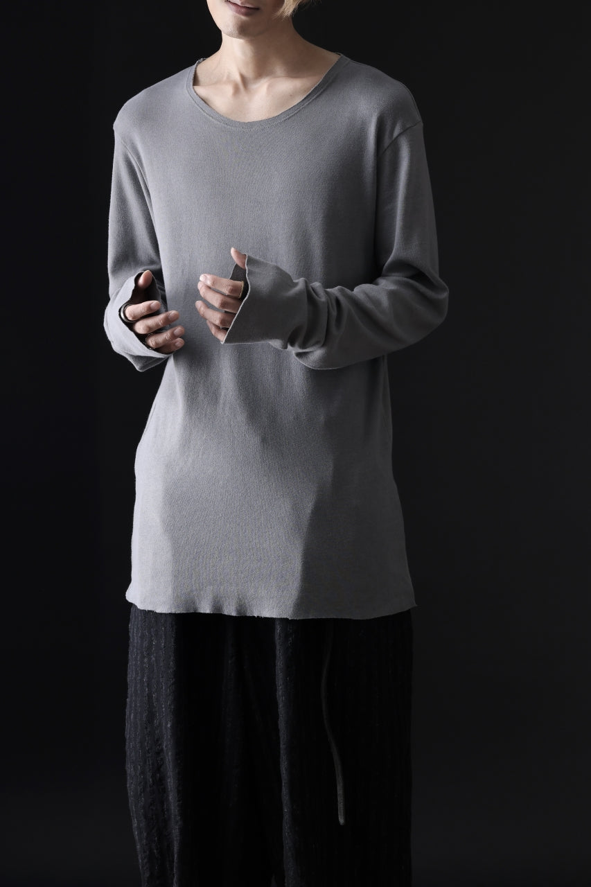 画像をギャラリービューアに読み込む, daub DYEING LONG SLEEVE CUTSEWN / C.JERSEY (GREY)