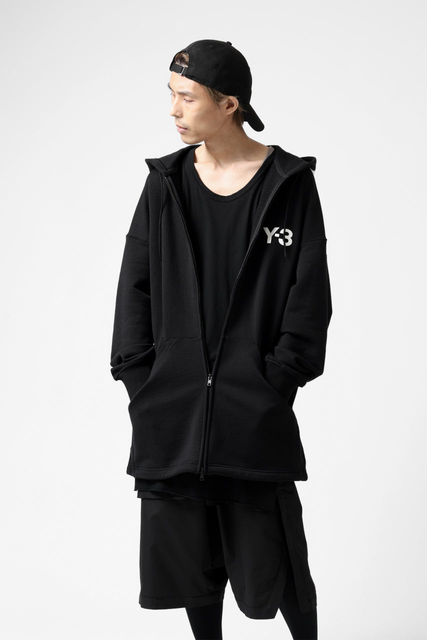 画像をギャラリービューアに読み込む, Y-3 Yohji Yamamoto FULL ZIP HOODIE PARKA / FRENCH TERRY (BLACK)