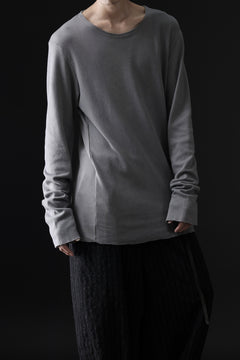 画像をギャラリービューアに読み込む, daub DYEING LONG SLEEVE CUTSEWN / C.JERSEY (GREY)