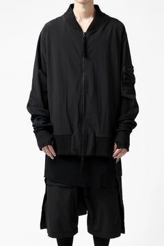 画像をギャラリービューアに読み込む, thomkrom MA-1 JACKET / ELASTIC NYLON (BLACK)