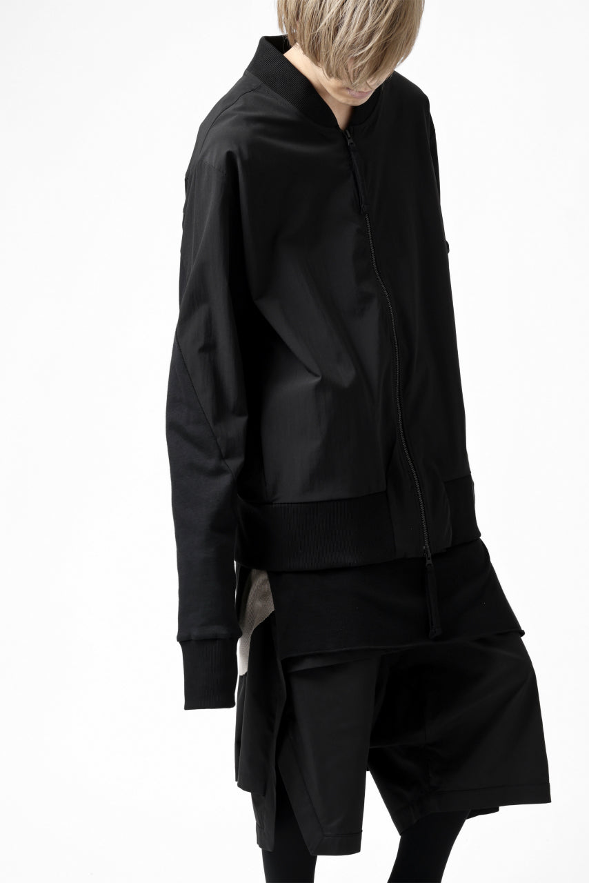 画像をギャラリービューアに読み込む, thomkrom MA-1 JACKET / ELASTIC NYLON (BLACK)