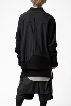 画像をギャラリービューアに読み込む, thomkrom MA-1 JACKET / ELASTIC NYLON (BLACK)