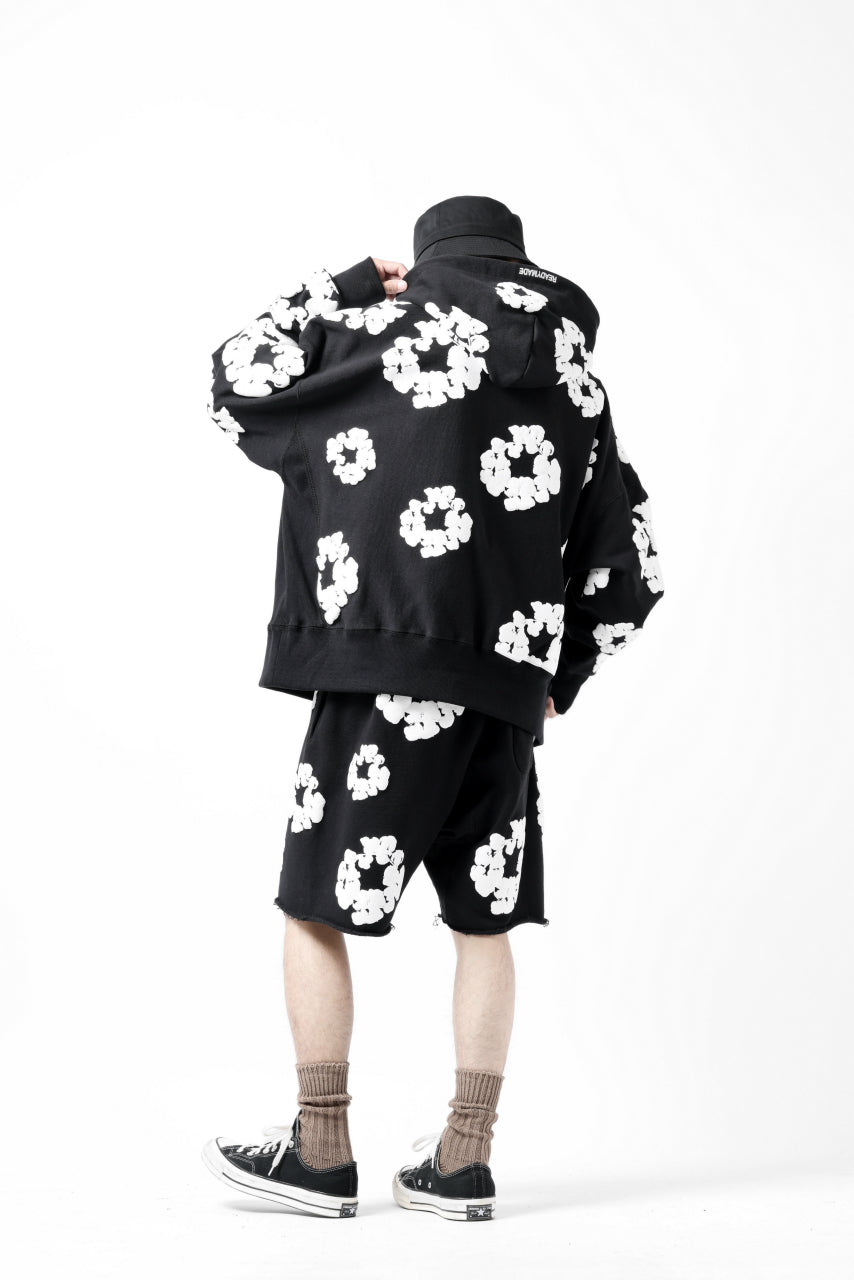 画像をギャラリービューアに読み込む, READYMADE x DENIM TEARS COTTON WREATH SWEAT SHORTS (BLACK)