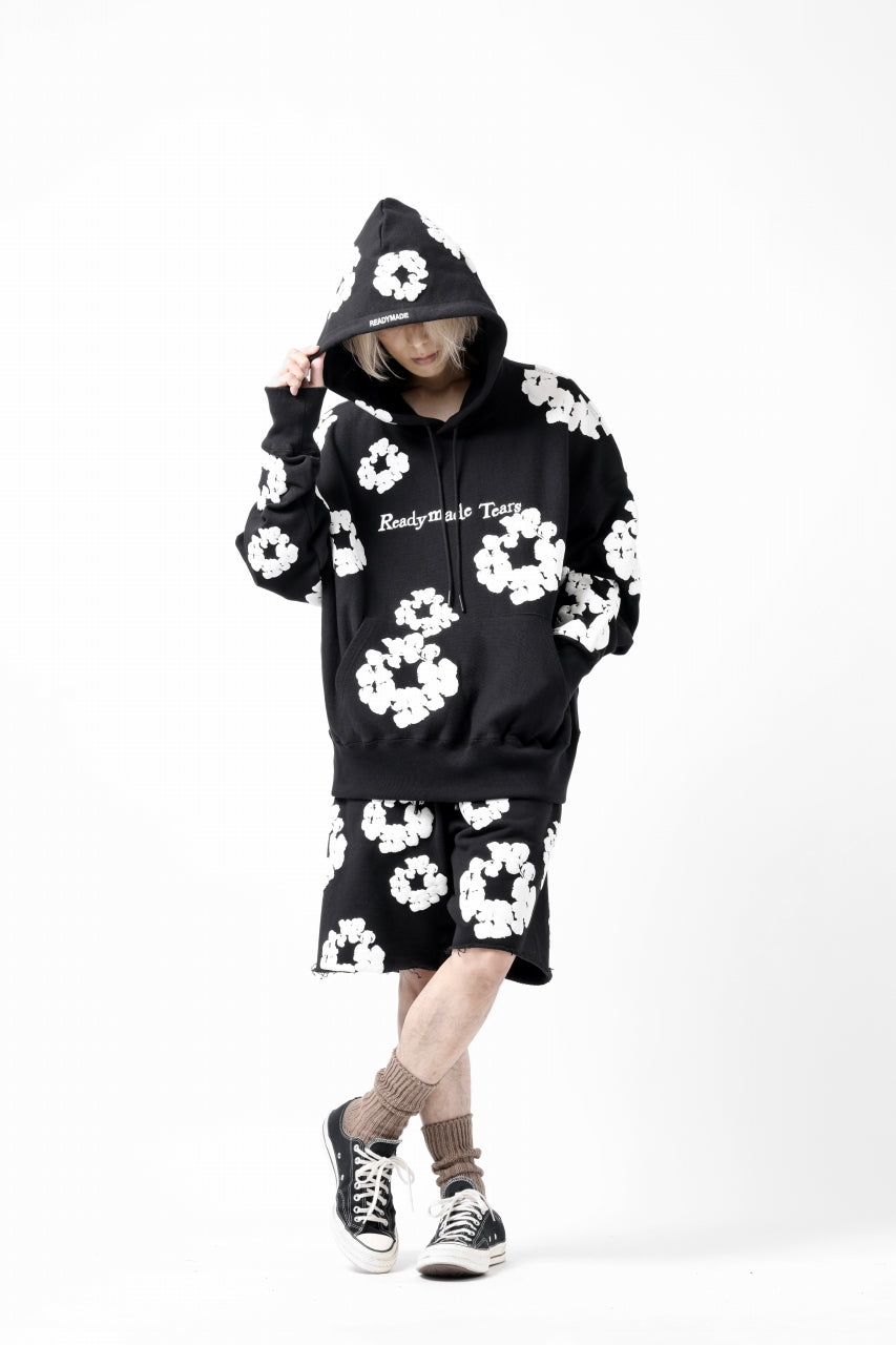 画像をギャラリービューアに読み込む, READYMADE x DENIM TEARS COTTON WREATH SWEAT SHORTS (BLACK)