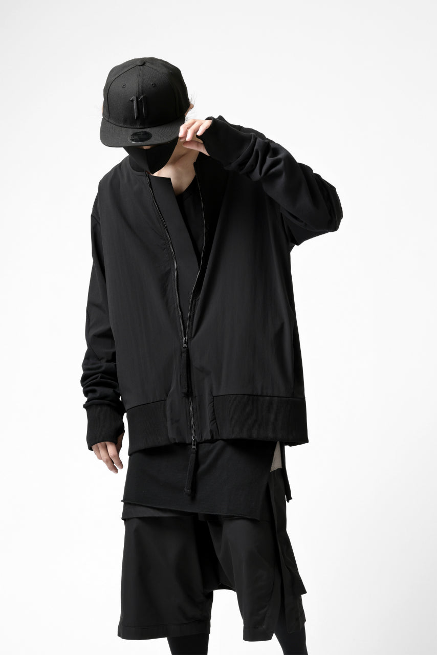 画像をギャラリービューアに読み込む, thomkrom MA-1 JACKET / ELASTIC NYLON (BLACK)