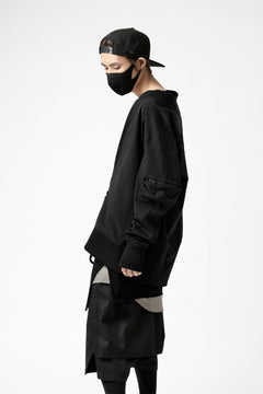 画像をギャラリービューアに読み込む, thomkrom MA-1 JACKET / ELASTIC NYLON (BLACK)