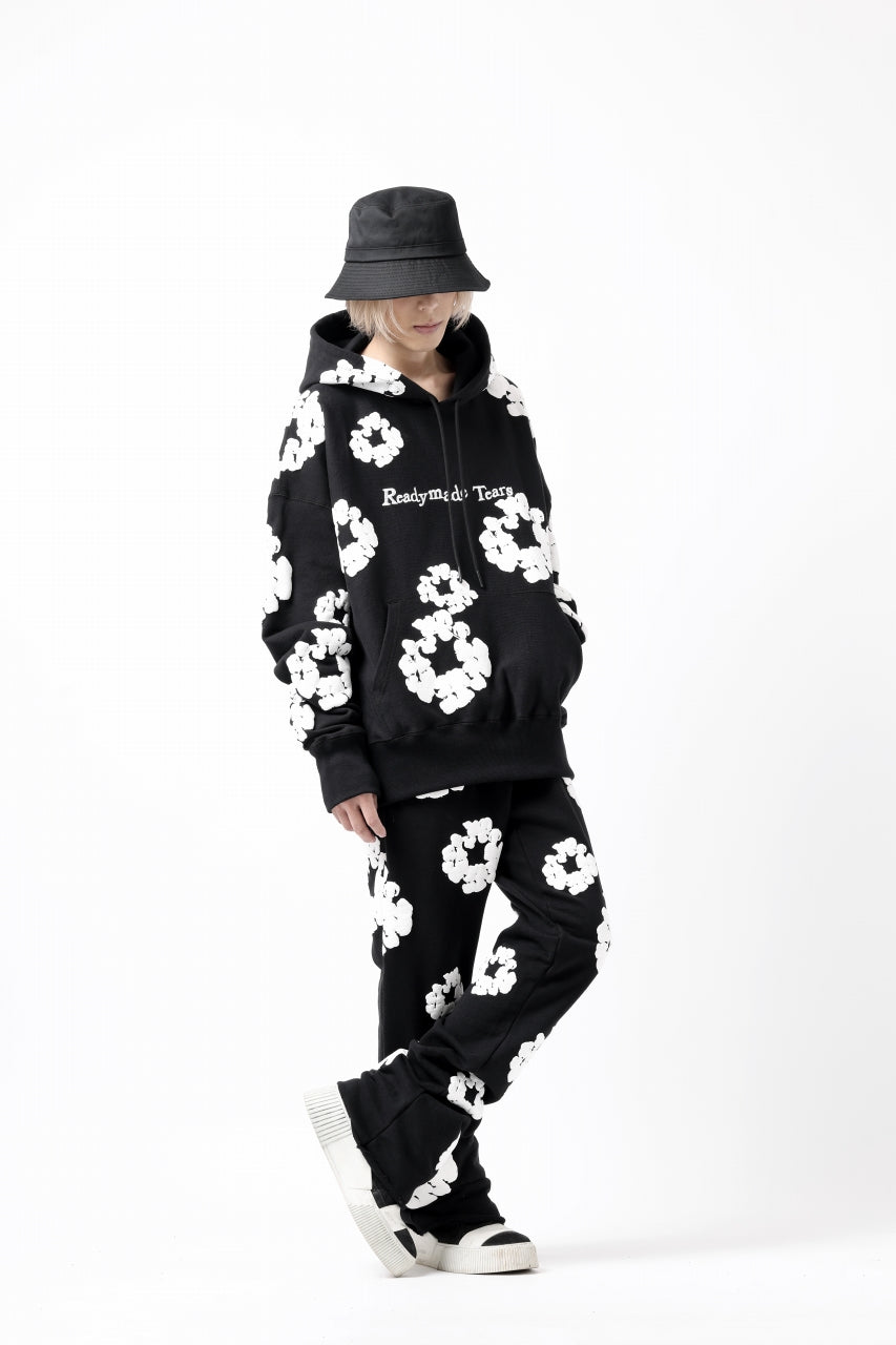 画像をギャラリービューアに読み込む, READYMADE x DENIM TEARS COTTON WREATH SWEAT FLARE PANTS (BLACK)