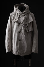 画像をギャラリービューアに読み込む, masnada CROPPED LOOSE POCKET PARKA JACKET / STRETCH COTTON RIPSTOP (FLINT)