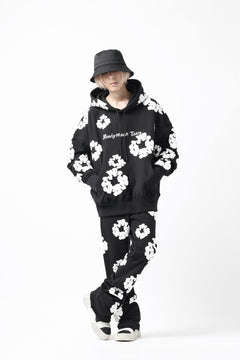 画像をギャラリービューアに読み込む, READYMADE x DENIM TEARS COTTON WREATH SWEAT FLARE PANTS (BLACK)