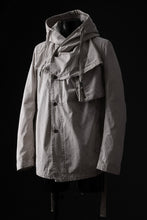 画像をギャラリービューアに読み込む, masnada CROPPED LOOSE POCKET PARKA JACKET / STRETCH COTTON RIPSTOP (FLINT)