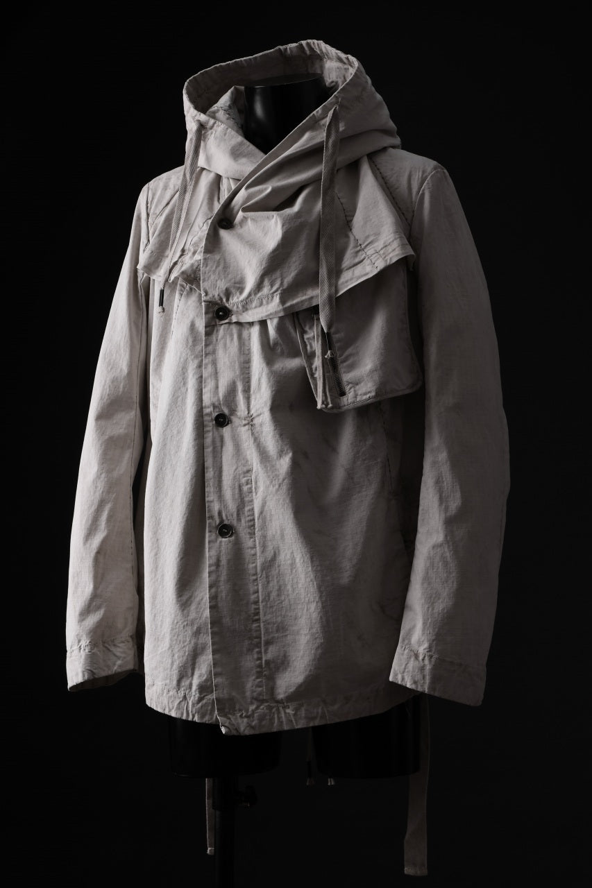 画像をギャラリービューアに読み込む, masnada CROPPED LOOSE POCKET PARKA JACKET / STRETCH COTTON RIPSTOP (FLINT)
