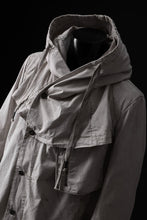 画像をギャラリービューアに読み込む, masnada CROPPED LOOSE POCKET PARKA JACKET / STRETCH COTTON RIPSTOP (FLINT)