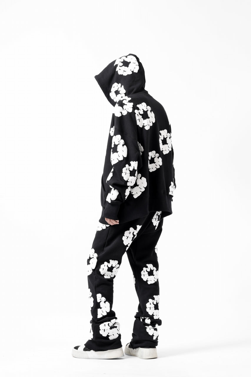 画像をギャラリービューアに読み込む, READYMADE x DENIM TEARS COTTON WREATH SWEAT FLARE PANTS (BLACK)