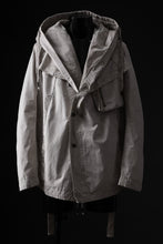 画像をギャラリービューアに読み込む, masnada CROPPED LOOSE POCKET PARKA JACKET / STRETCH COTTON RIPSTOP (FLINT)