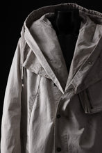 画像をギャラリービューアに読み込む, masnada CROPPED LOOSE POCKET PARKA JACKET / STRETCH COTTON RIPSTOP (FLINT)