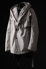画像をギャラリービューアに読み込む, masnada CROPPED LOOSE POCKET PARKA JACKET / STRETCH COTTON RIPSTOP (FLINT)
