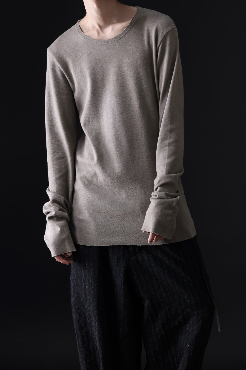 画像をギャラリービューアに読み込む, daub DYEING LONG SLEEVE CUTSEWN / C.JERSEY (TAUPE)