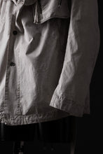 画像をギャラリービューアに読み込む, masnada CROPPED LOOSE POCKET PARKA JACKET / STRETCH COTTON RIPSTOP (FLINT)