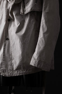 画像をギャラリービューアに読み込む, masnada CROPPED LOOSE POCKET PARKA JACKET / STRETCH COTTON RIPSTOP (FLINT)