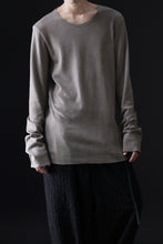 画像をギャラリービューアに読み込む, daub DYEING LONG SLEEVE CUTSEWN / C.JERSEY (TAUPE)
