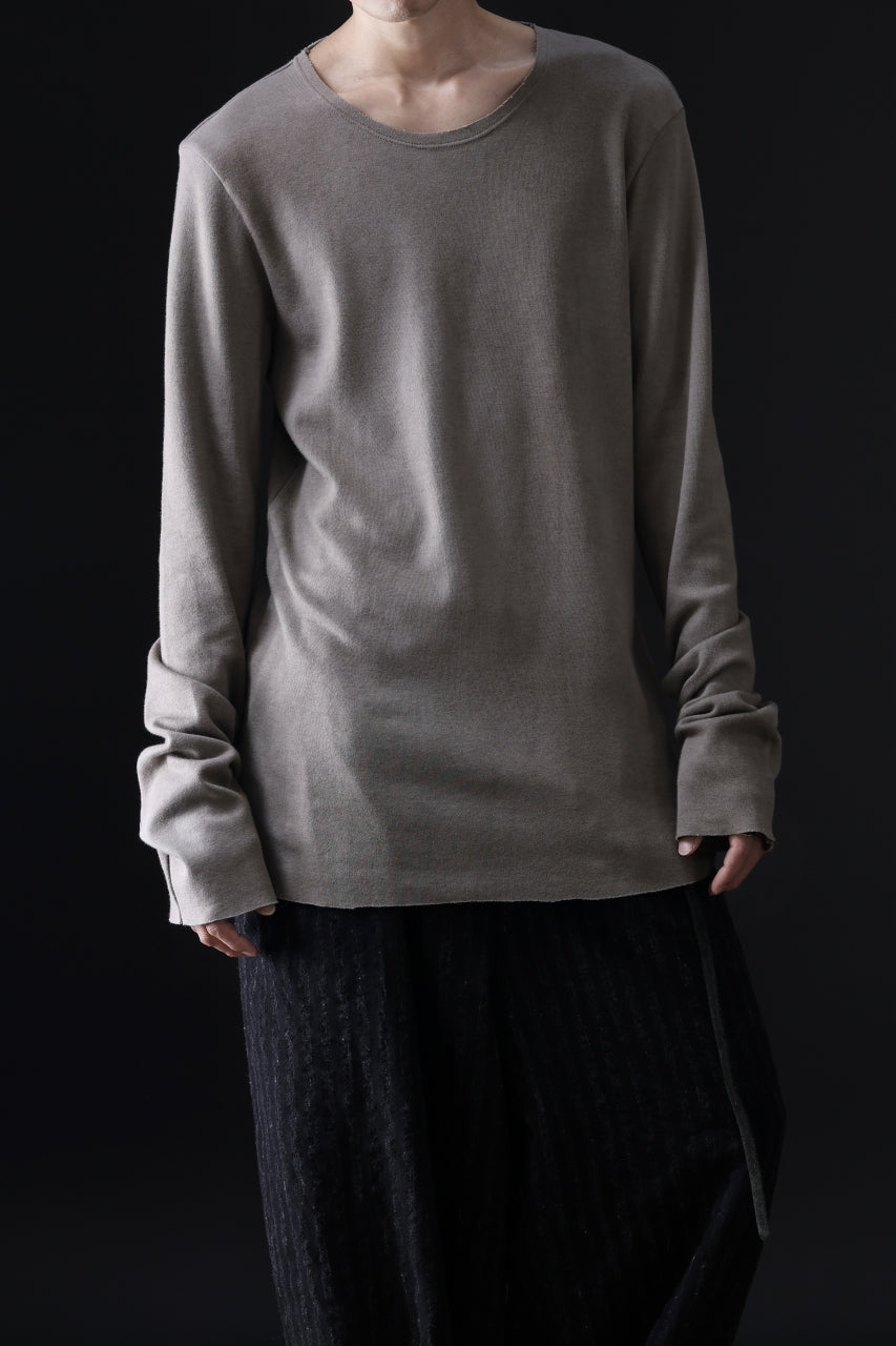 画像をギャラリービューアに読み込む, daub DYEING LONG SLEEVE CUTSEWN / C.JERSEY (TAUPE)