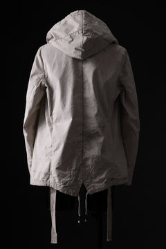 画像をギャラリービューアに読み込む, masnada CROPPED LOOSE POCKET PARKA JACKET / STRETCH COTTON RIPSTOP (FLINT)