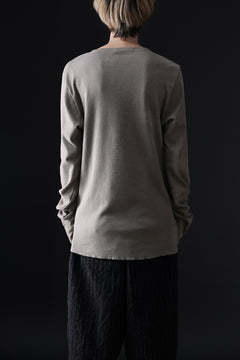 画像をギャラリービューアに読み込む, daub DYEING LONG SLEEVE CUTSEWN / C.JERSEY (TAUPE)
