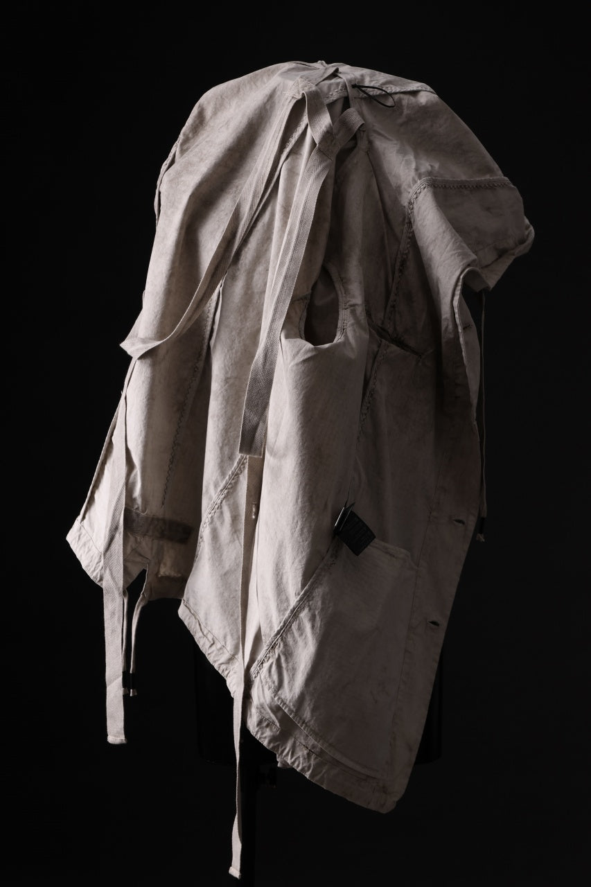 画像をギャラリービューアに読み込む, masnada CROPPED LOOSE POCKET PARKA JACKET / STRETCH COTTON RIPSTOP (FLINT)