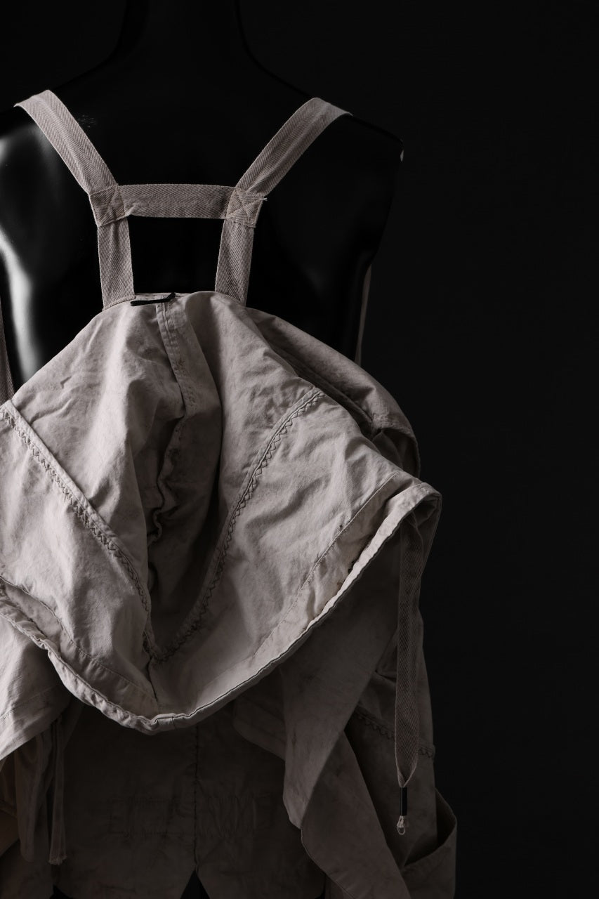 画像をギャラリービューアに読み込む, masnada CROPPED LOOSE POCKET PARKA JACKET / STRETCH COTTON RIPSTOP (FLINT)