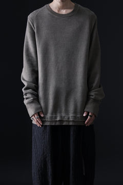 画像をギャラリービューアに読み込む, daub DYEING SWEAT PULLOVER / BRUSHED BACK TERRY FLEECE (TAUPE)