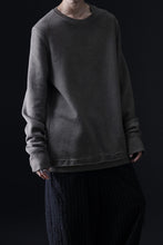 画像をギャラリービューアに読み込む, daub DYEING SWEAT PULLOVER / BRUSHED BACK TERRY FLEECE (TAUPE)
