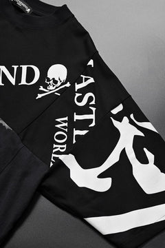 画像をギャラリービューアに読み込む, mastermind JAPAN x CHANGES exclusive ReBUILD T-SHIRT / OVERFIT (BLACK #A)