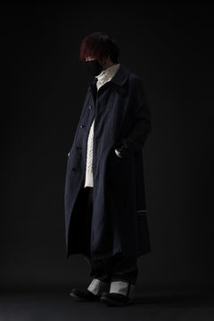 画像をギャラリービューアに読み込む, ISAMU KATAYAMA BACKLASH OVER COAT / GARMENT NATURAL DYED WOVEN + ELECTRIC HEATING LINER (INDIGO)