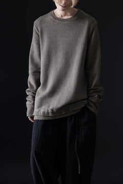 画像をギャラリービューアに読み込む, daub DYEING SWEAT PULLOVER / BRUSHED BACK TERRY FLEECE (TAUPE)