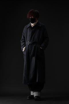 Load image into Gallery viewer, ISAMU KATAYAMA BACKLASH OVER COAT / GARMENT NATURAL DYED WOVEN + ELECTRIC HEATING LINER (INDIGO)
